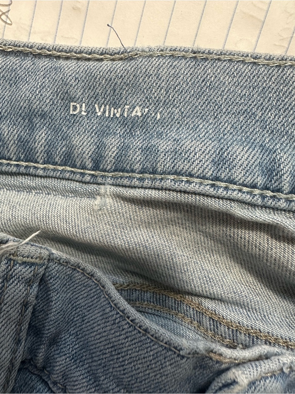 DL1961 Patti Straight High-Rise 31 inch Jeans - Indigo Blue - Picture 9 of 12